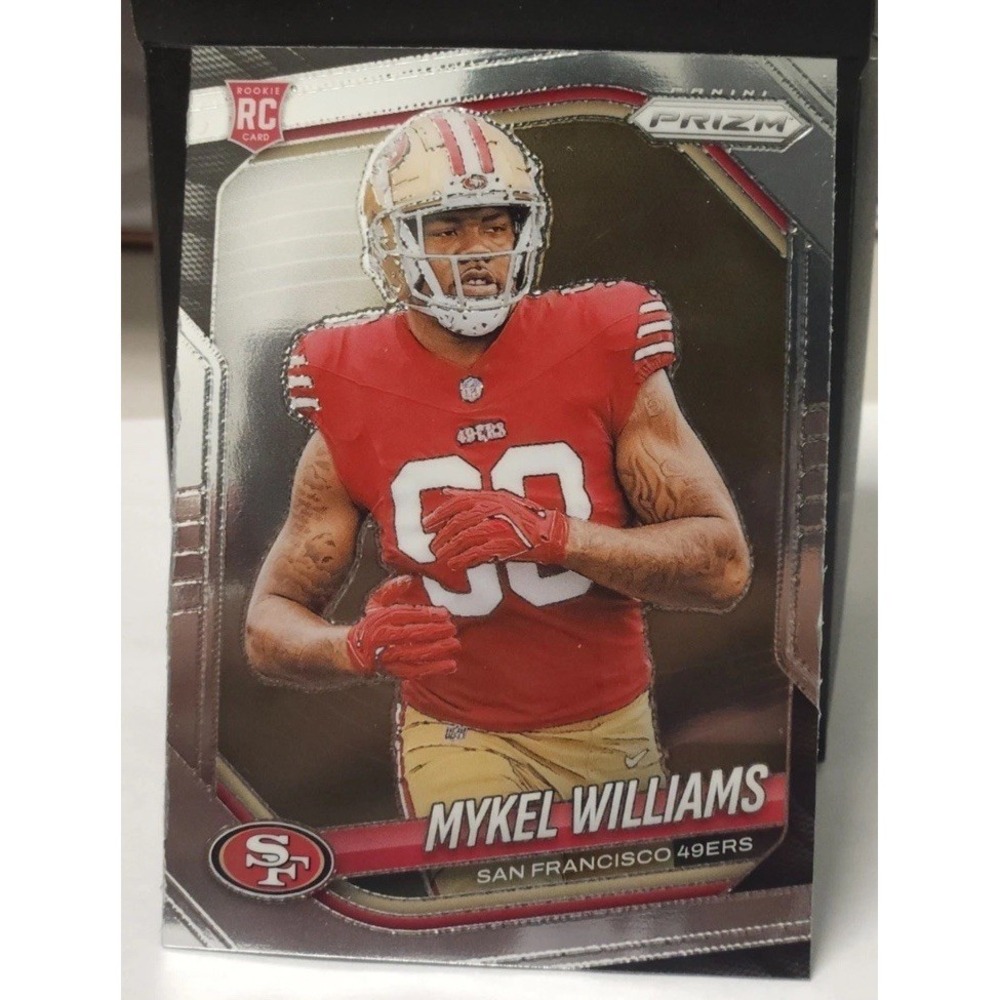2025 Panini Prizm Football Base Mykel Williams RC #304 San Francisco 49ers
